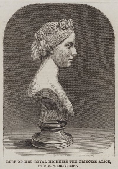 Busto de Su Alteza Real la Princesa Alicia, por la Sra. Thornycroft de English School
