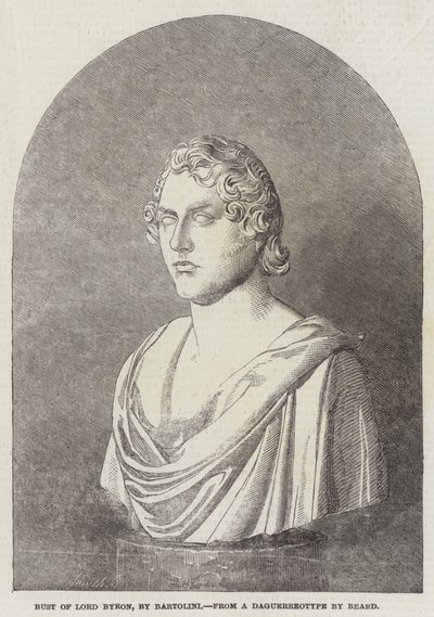 Busto de Lord Byron, por Bartolini de English School