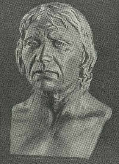 Busto de un hombre de Cro-Magnon de English School