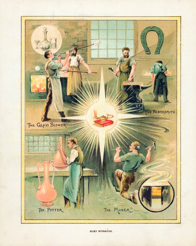 Trabajadores ocupados de English School