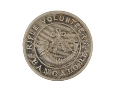 Botón, Bangalore Rifle Volunteers, 1880-1920 de English School