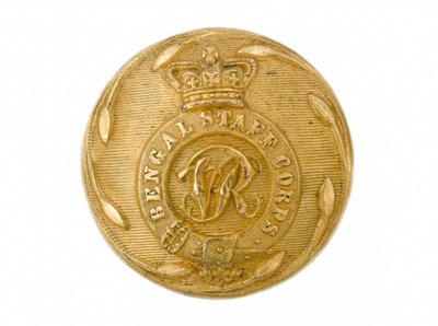 Botón, Cuerpo de Estado Mayor de Bengala, 1861-1876 de English School