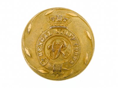Botón, Bengal Staff Corps, 1861-1876 de English School