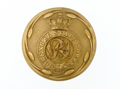 Botón, Cuerpo de Estado Mayor de Bengala, 1876-1891 de English School