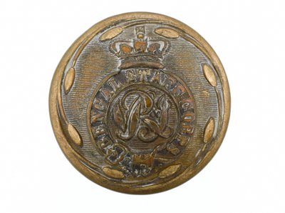 Botón, Cuerpo de Estado Mayor de Bengala, 1876-1891 de English School