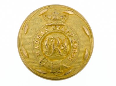 Botón, Cuerpo de Estado Mayor de Madrás, 1861-1876 de English School