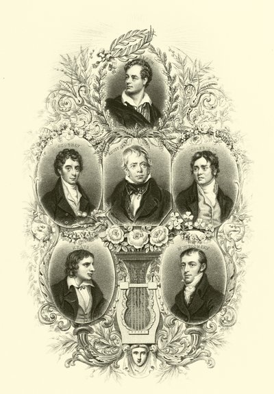 Byron, Southey, Scott, Coleridge, Keats, Montgomery de English School