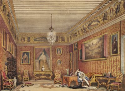 Habitación de Byron en el Palazzo Mocenigo, Venecia de English School