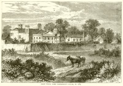 Caen Wood, Casa de Lord Mansfield, en 1785 de English School