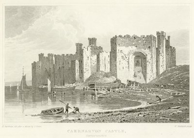 Castillo de Caernarvon, Caernarvonshire de English School