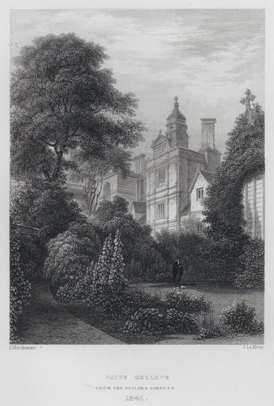 Caius College, desde los Jardines de los Fellows de English School