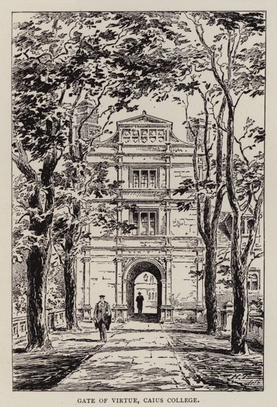 Cambridge: Puerta de la Virtud, Caius College de English School