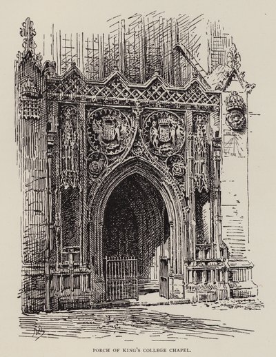 Cambridge: Pórtico de la Capilla del King