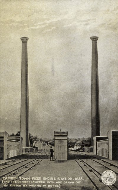 Estación de Motor Fijo de Camden Town, 1838 de English School