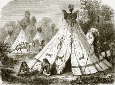 Campamento de indios comanches de English School