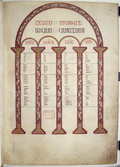 Canon Tables, ilustración de los 