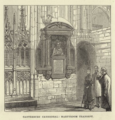 Catedral de Canterbury, transepto del martirio de English School