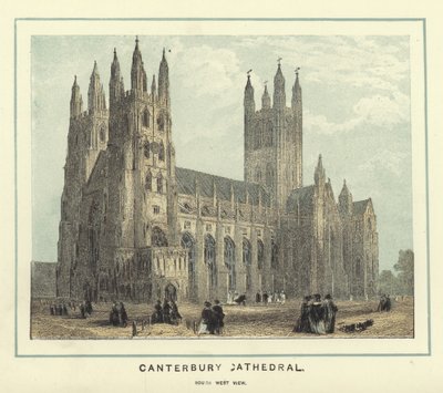 Catedral de Canterbury, vista suroeste de English School