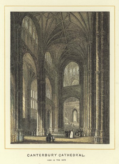Catedral de Canterbury, vista en la nave de English School
