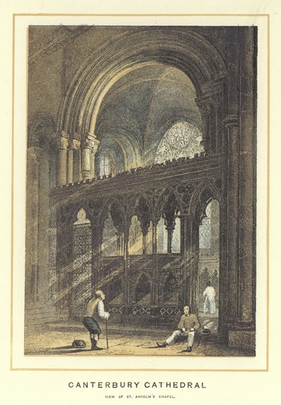 Catedral de Canterbury, vista de la Capilla de San Anselmo de English School