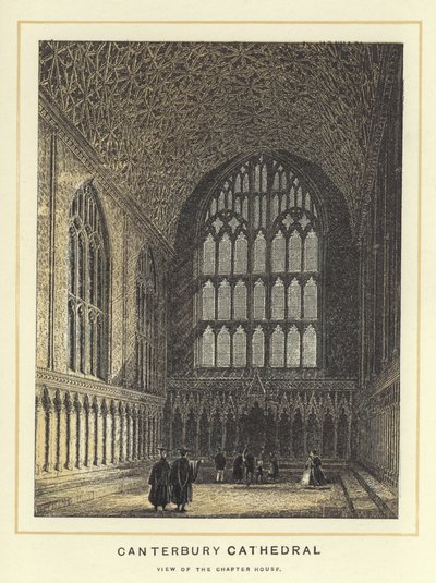 Catedral de Canterbury, vista de la sala capitular de English School