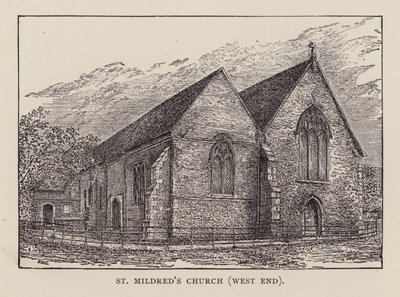 Canterbury: Iglesia de Santa Mildred, West End de English School