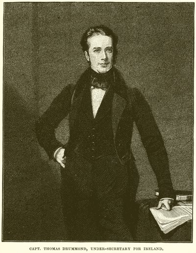 Capitán Thomas Drummond, Subsecretario de Irlanda de English School