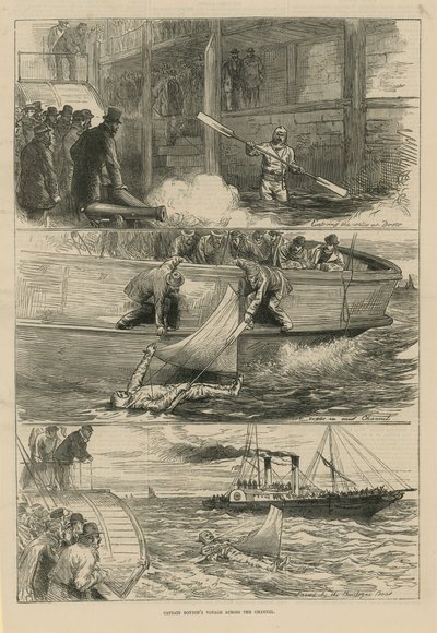 El viaje del Capitán Boyton a través del Canal de English School