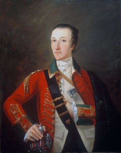 Capitán James Gorry, 87º Regimiento de Infantería, o Voluntarios de las Tierras Altas, 1760 de English School