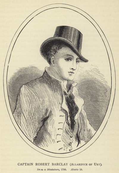 Capitán Robert Barclay, Allardyce de Ury, 1798, Aetatis 19 de English School