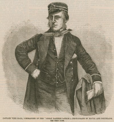 Capitán Vine Hall, comandante del Gran Eastern de English School