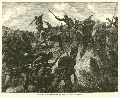 Captura de Mitrailleuses por los bávaros en Worth, agosto 1870 de English School