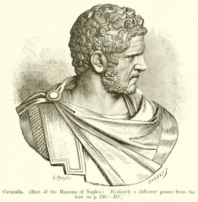 Caracalla (Busto del Museo de Nápoles) [Evidentemente una Persona Diferente del Busto en p. 240. Ed] de English School
