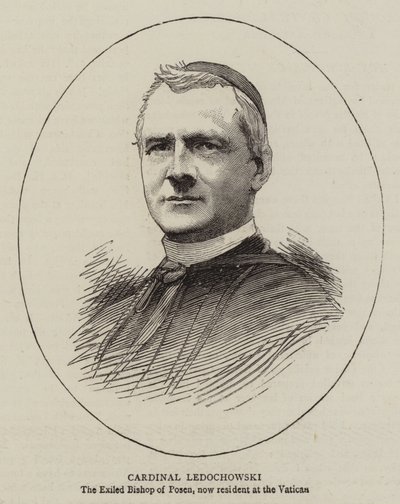Cardenal Ledochowski (grabado) de English School