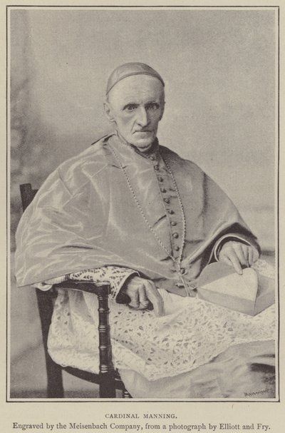 Cardenal Manning (grabado) de English School