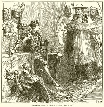 Visita del Cardenal Orsini a Enrique de English School