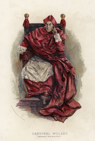 Cardenal Wolsey, de Enrique VIII de Shakespeare de English School