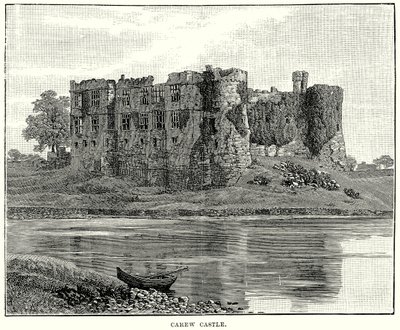 Castillo de Carew (grabado) de English School