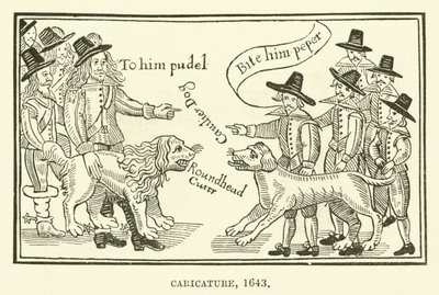Caricatura, 1643 de English School