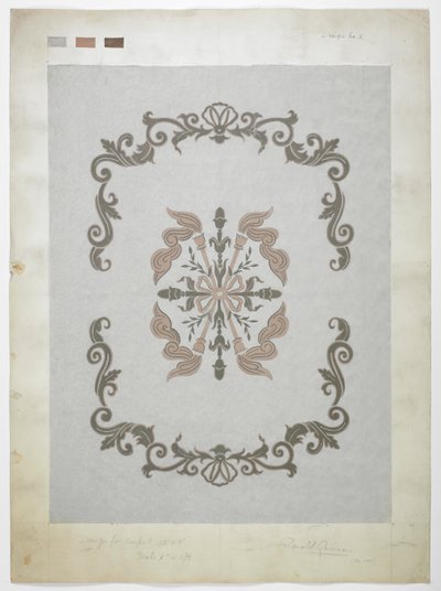 Diseño de alfombra de English School