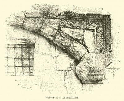 Arco tallado en Jerusalén de English School