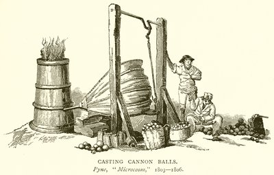 Fundición de bolas de cañón de English School