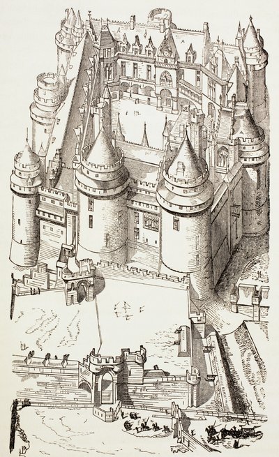 Castillo de Pierrefonds, Francia, c.1880 de English School