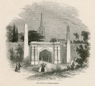 Catacumbas del Cementerio de Highgate, Londres de English School