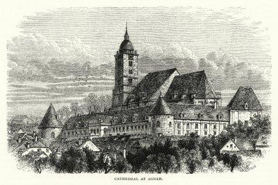 Catedral en Agram (grabado) de English School