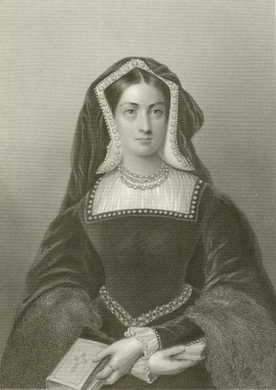 Catalina de Aragón, reina del rey Enrique VIII de English School