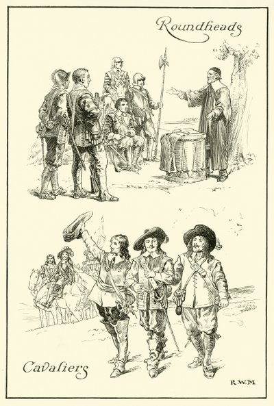 Cavaliers y Roundheads de English School