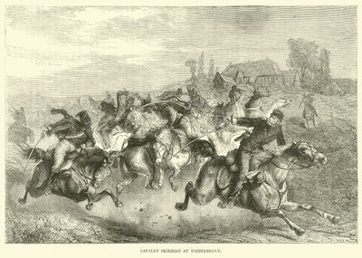 Escaramuza de caballería en Niederbronn, julio 1870 de English School