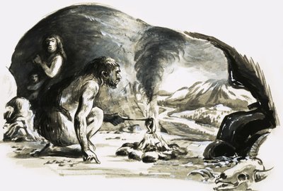 La cocina del hombre de las cavernas de English School