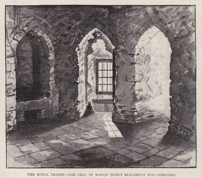 Celda en la Torre de Londres en la que la futura Reina Isabel I fue encarcelada en 1554 durante el reinado de su media hermana María I de English School